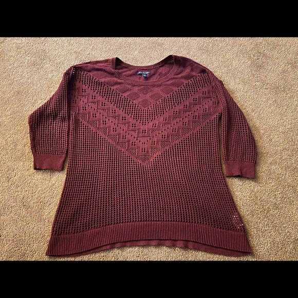 Burgundy American eagle shirt - Picture 2 of 3